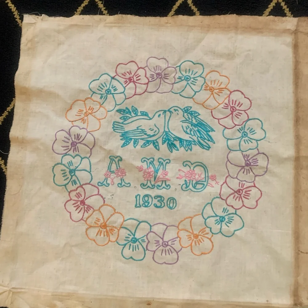 Vintage Embroidered Wall hanging